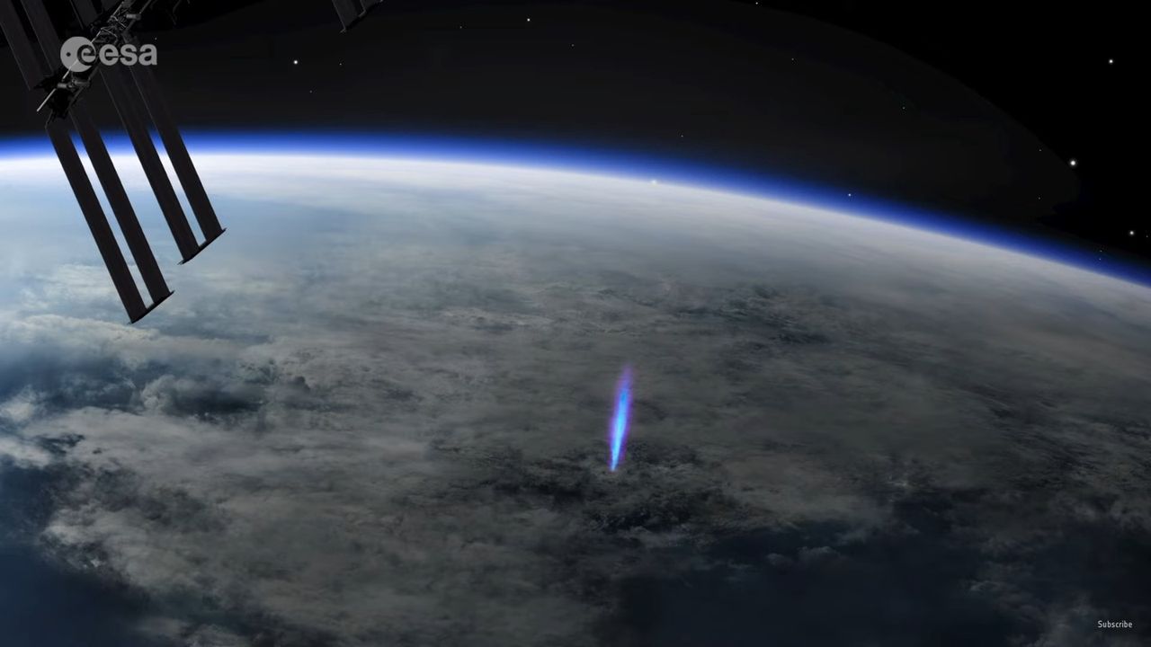 Nietypowy piorun, który było widać z ISS