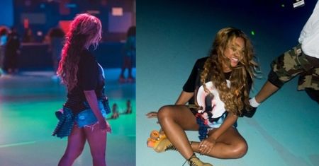Beyonce chwali się jazdą na wrotkach