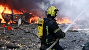Zmasowany atak na Kijów. Pod gruzami znaleziono dziecko