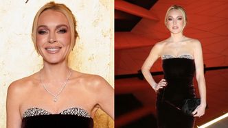 Lindsay Lohan i jej wygładzone lico brylują na gali The Fashion Trust Arabia w Dosze. Poznajecie ją jeszcze? (ZDJĘCIA)