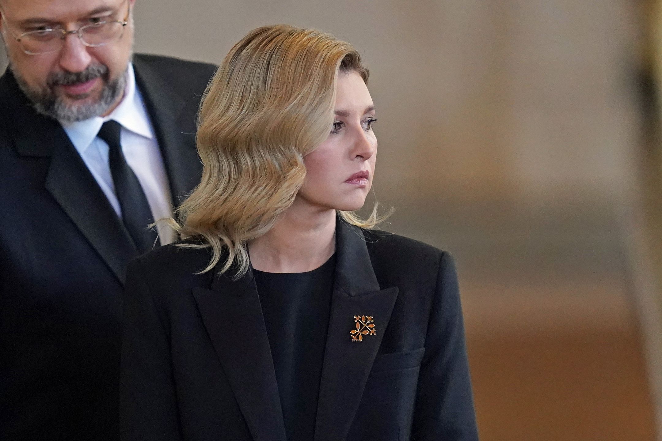 Olena Zelenska przyleciała na pogrzeb królowej Elżbiety