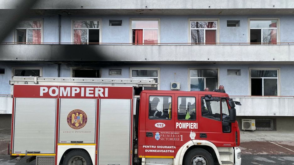 Bukareszt. Pożar w szpitalu covidowym