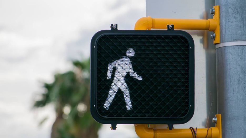 Przejście dla pieszych otwarte