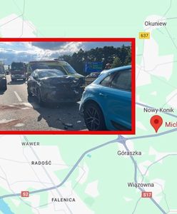 Karambol na A2. Utrudnienia w kierunku Warszawy