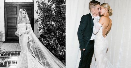 Hailey Bieber pokazała kolejną suknię ślubną. "Moja wymarzona kreacja" (FOTO)
