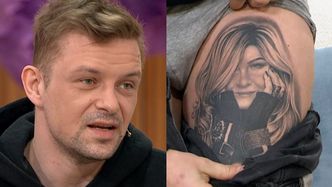 TYMCZASEM W "PNŚ": Gwiazdor "Barw szczęścia" ściągnął spodnie i pokazał... tatuaż z Beatą Kozidrak