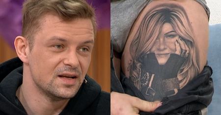 TYMCZASEM W "PNŚ": Gwiazdor "Barw szczęścia" ściągnął spodnie i pokazał... tatuaż z Beatą Kozidrak