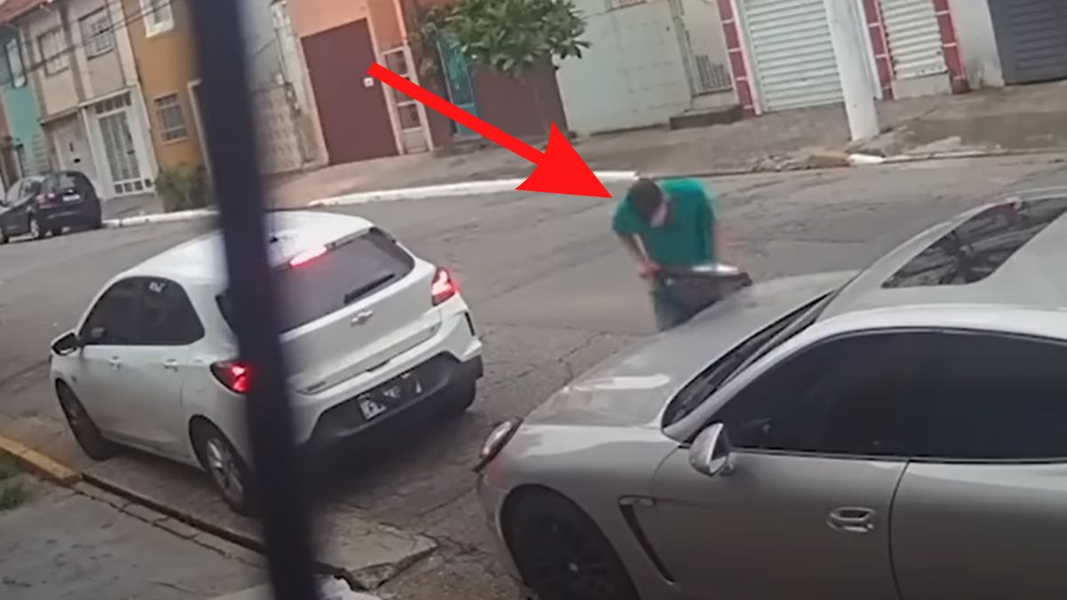 Kradzież reflektorów z Porsche Panamery