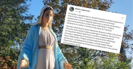 Legionowo jak mały Świebodzin? Chcą postawić posąg Maryi na rynku