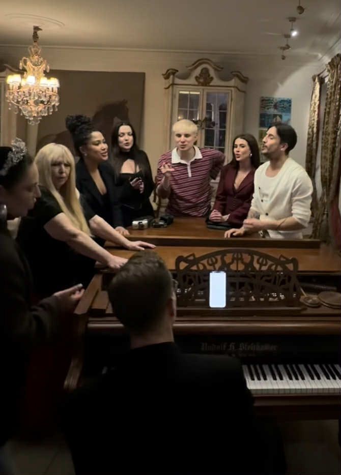 Gwiazdy na kolędowaniu u Maryli Rodowicz