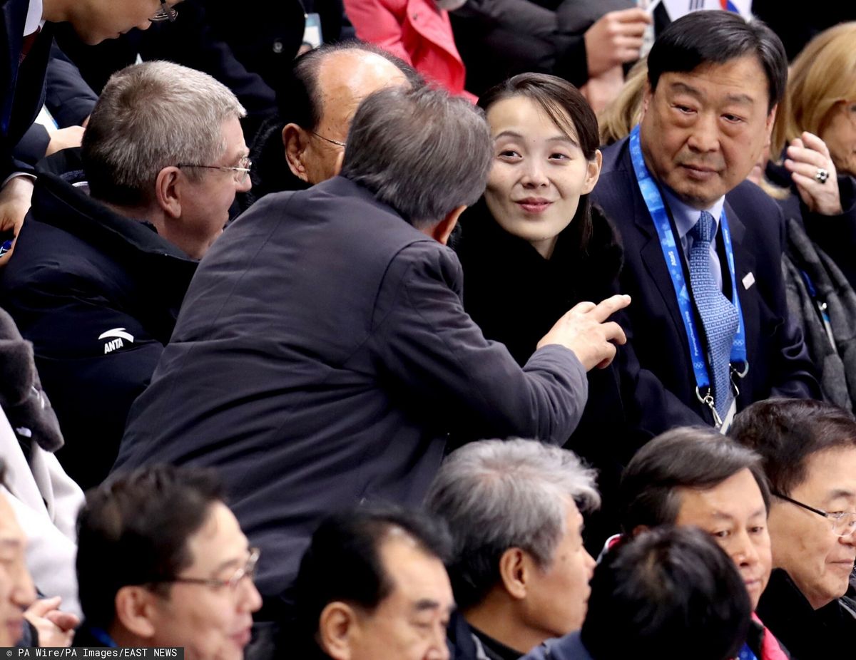 Kim Jo Dzong, siostra siostra Kim Dzong Una, podczas Zimowych Igrzysk Olimpijskich Pjongczang 2018