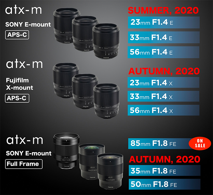 Tokina zaprezentuje 5 nowych obiektywów z mocowaniem Sony E 2