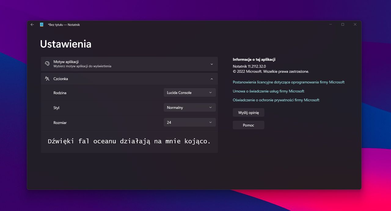 Notatnik w Windows 11 otrzymał nowe funkcje. Microsoft sugeruje aktualizację