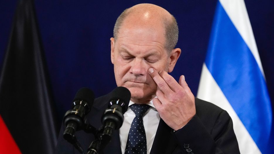 Kanclerz Scholz w Tel Awiwie musiał udać się do schronu po alarmie przeciwrakietowym