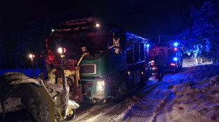 Świecie: Atak zimy w regionie. Wypadki i liczne działania służb