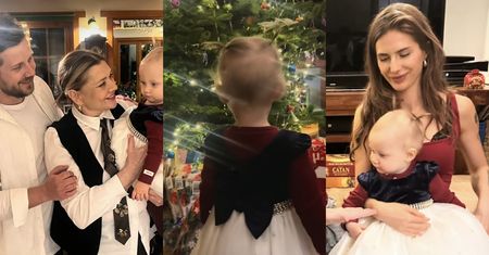 Antoni Królikowski chwali się kolejnymi rodzinnymi ujęciami ze świąt. Tym razem roczna Jadzia pozuje z babcią (FOTO)