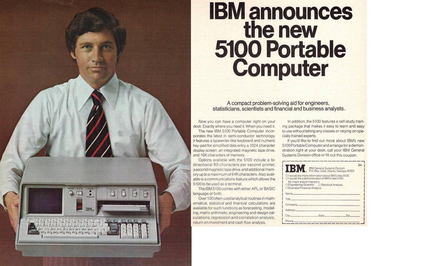 IBM 5100 - pierwszy przenośny komputer. Jak wyglądał przodek ultrabooków? 3