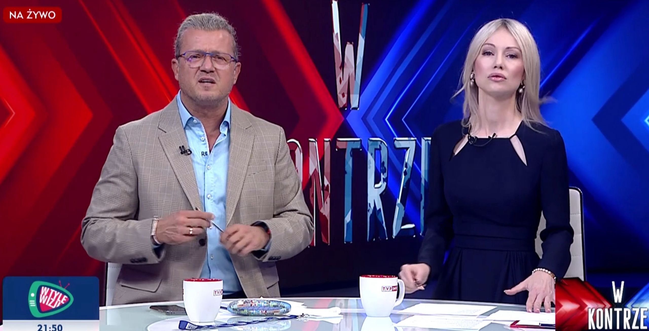 Jarosław Jakimowicz i Magdalena Ogórek z TVP Info są oburzeni wpisem Barbary Kurdej-Szatan