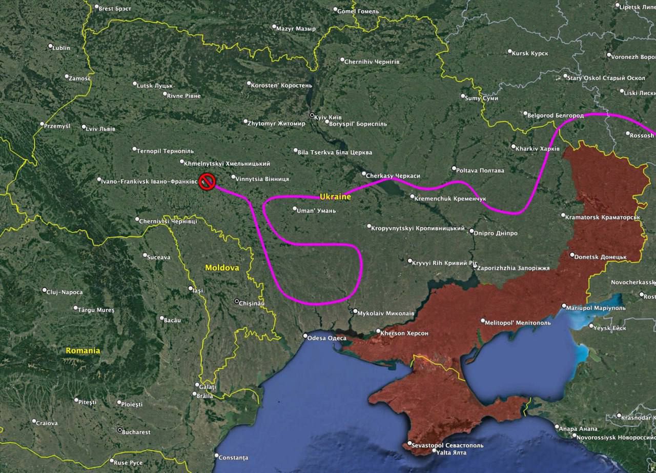 Dziwna trajektoria pocisku Ch-101 w Ukrainie. Rosjanie mieli w tym swój cel