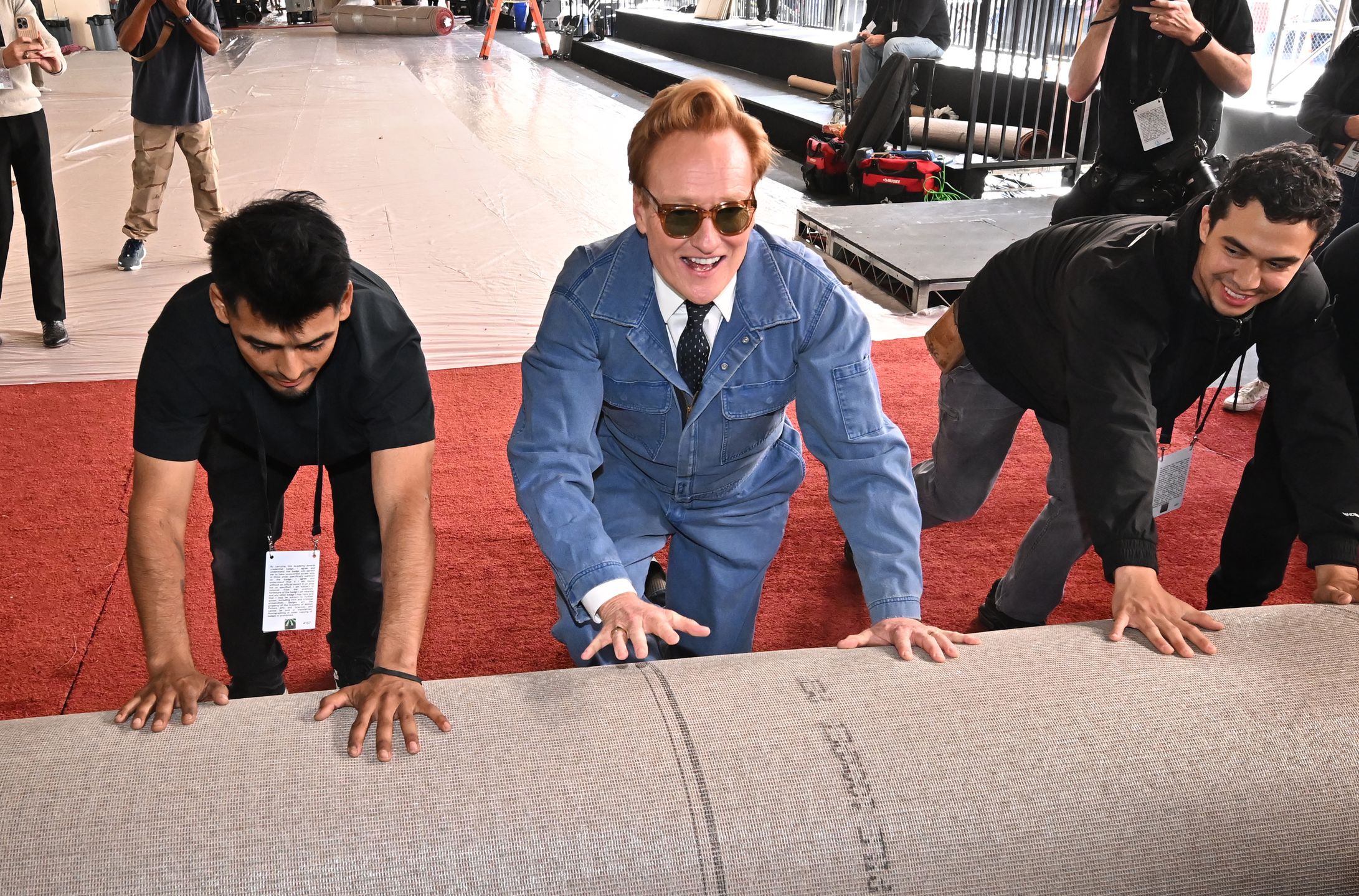 Conan O'Brien at the 98th Oscars arrivals carpet roll out held at Ovation Hollywood on March 11, 2026 in Los Angeles, California. (Photo by Michael Buckner/Variety via Getty Images)