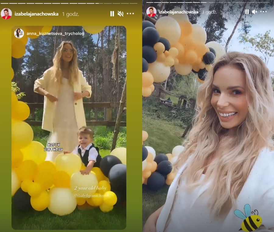 Izabela Janachowska wyprawiła synkowi urodziny