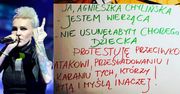 Agnieszka Chylińska pisze, że nie usunęłaby chorego dziecka. "Protestuję przeciwko karaniu tych, KTÓRZY MYŚLĄ INACZEJ"