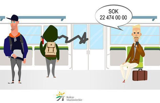 Koleje Mazowieckie w spotach piętnują niekulturalne zachowania pasażerów (wideo)