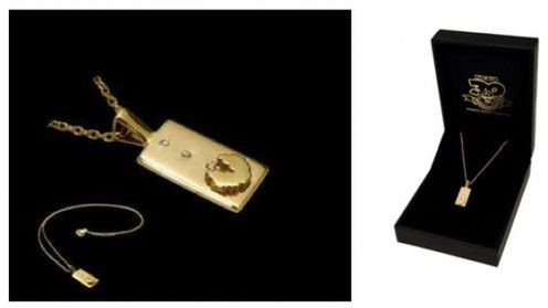 Naszyjnik ze szczerozłotym Pac-Manem 1