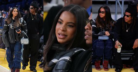 13-letnia Blue Ivy Carter wybrała się z Jayem-Z na mecz NBA. Wygląda na swój wiek? (ZDJĘCIA)