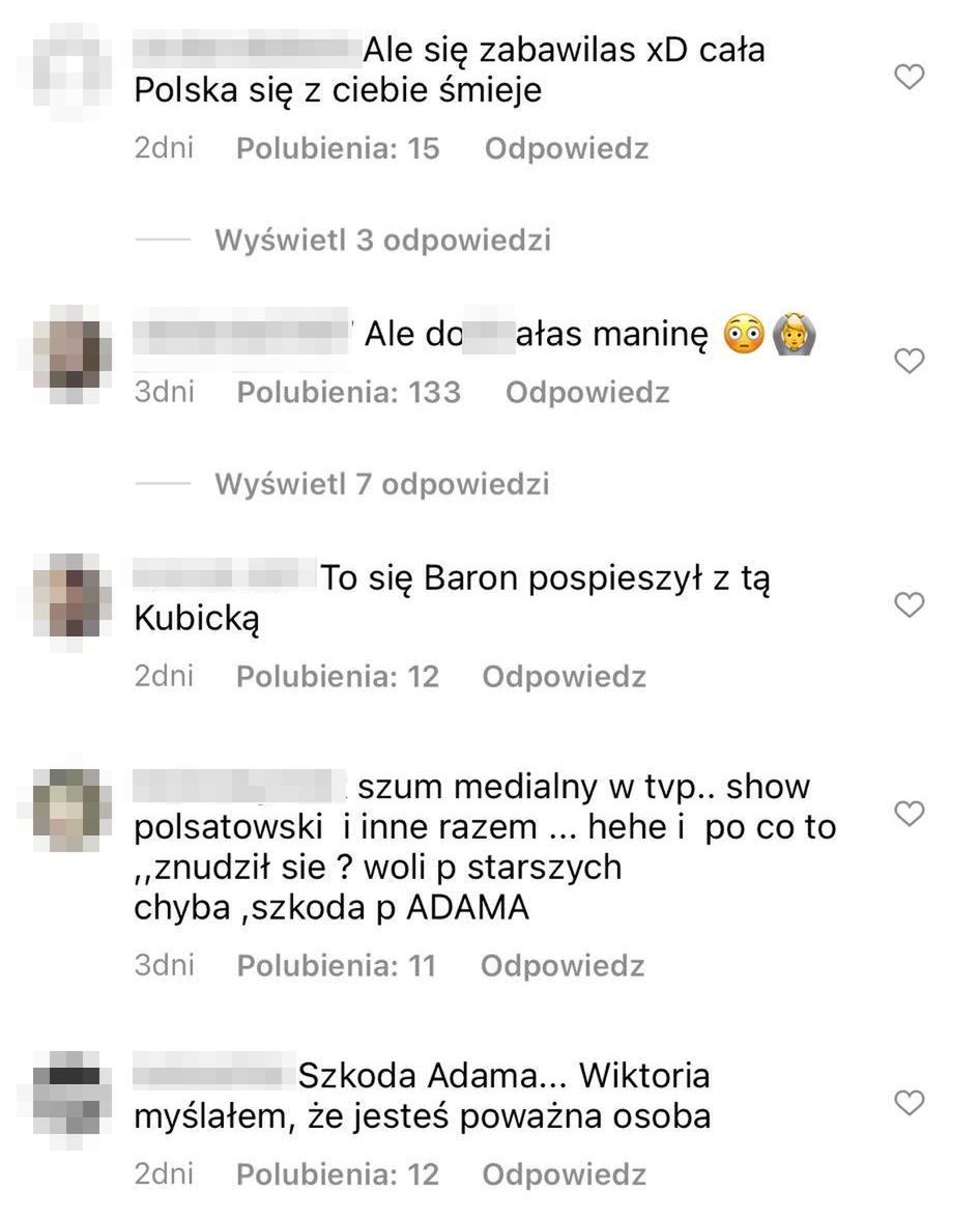 Fani oskarżają Wiktorię Gąsiewską 