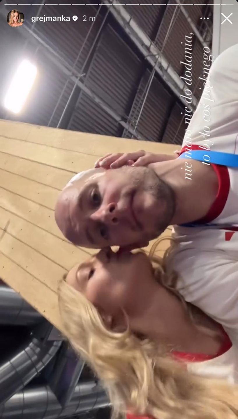 Bartosz Kurek świętuje sukces z żoną