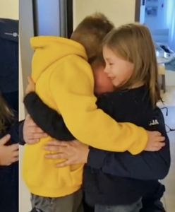 Wrócił do domu po tygodniach służby na granicy. Dzieci nie mogły powstrzymać łez