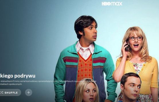 HBO Max z losowym odtwarzaniem w serialach. Tylko przeglądarka, w Polsce 21 tytułów