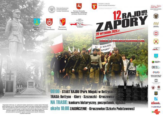 Przejdą śladami zaporczyków z Bełżyc do Kraczewic. To już 12. edycja Rajdu im. mjr. cc. „Zapory”