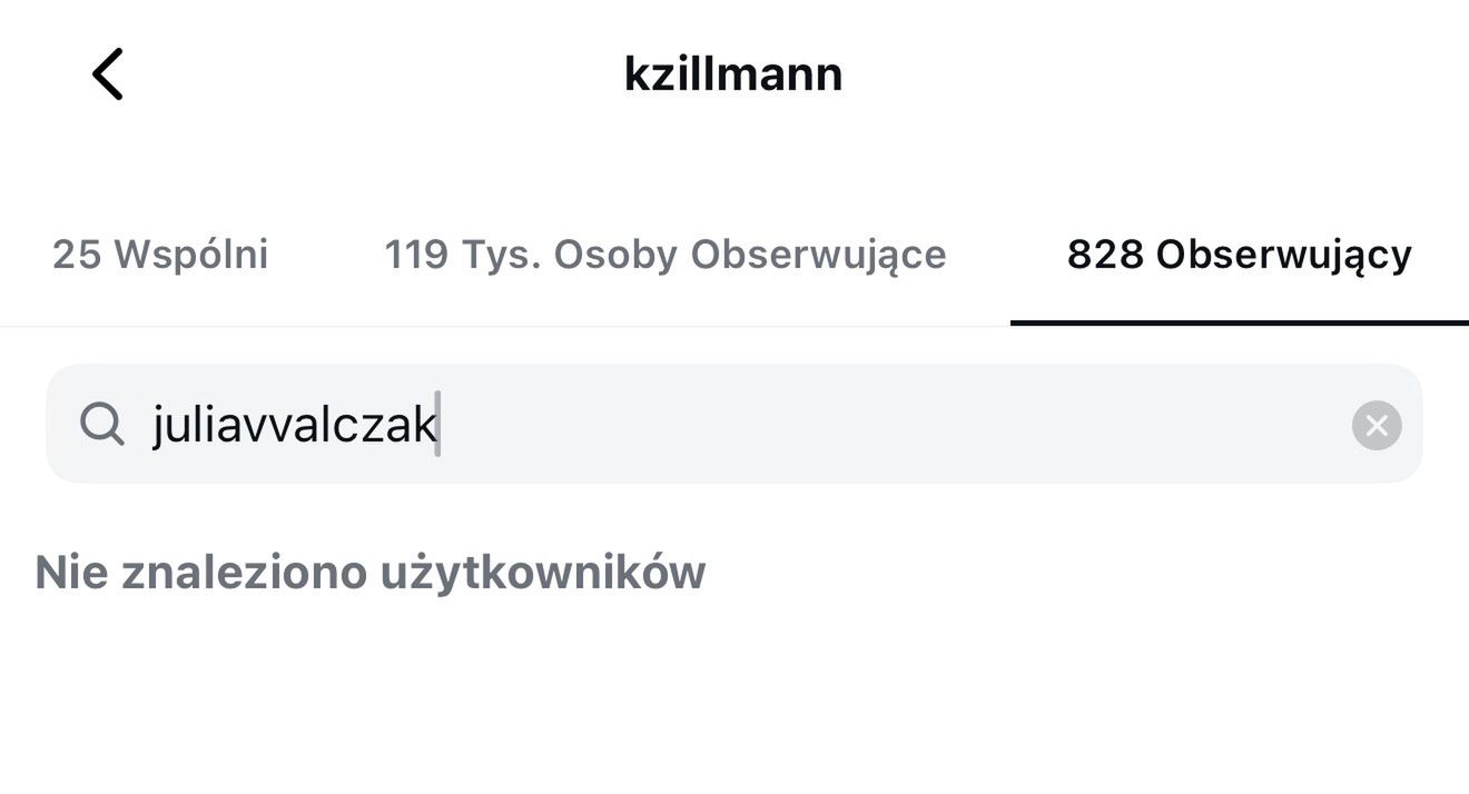 Zillmann i Walczak przestały obserwować się na Instagramie