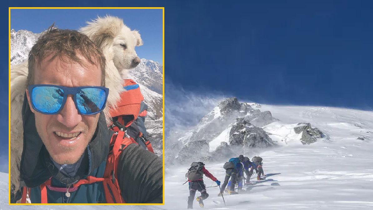 Turyści górscy uratowali psa, który utknął na ogromnej wysokości 