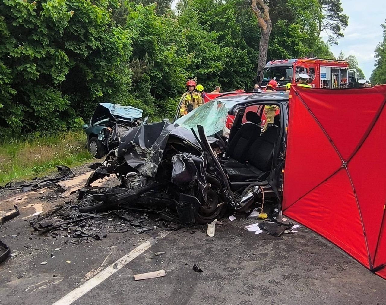 Tragiczny wypadek pod Mławą. Nie żyje dwóch kierowców