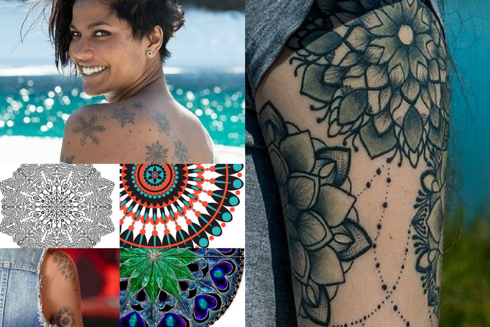Mandala jest supermodnym wzorem tatuażu 