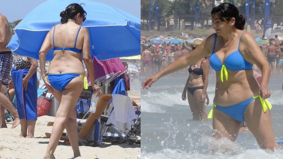 Anne Hidalgo w za małym bikini