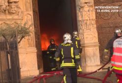 Katedra Notre Dame. Dramatyczna akcja ratowania katedry. Straż pożarna pokazała film