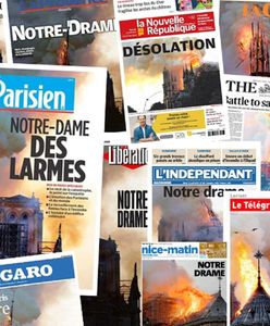 Katedra Notre Dame w ogniu. Francuska prasa: "Nasza historia w popiele"