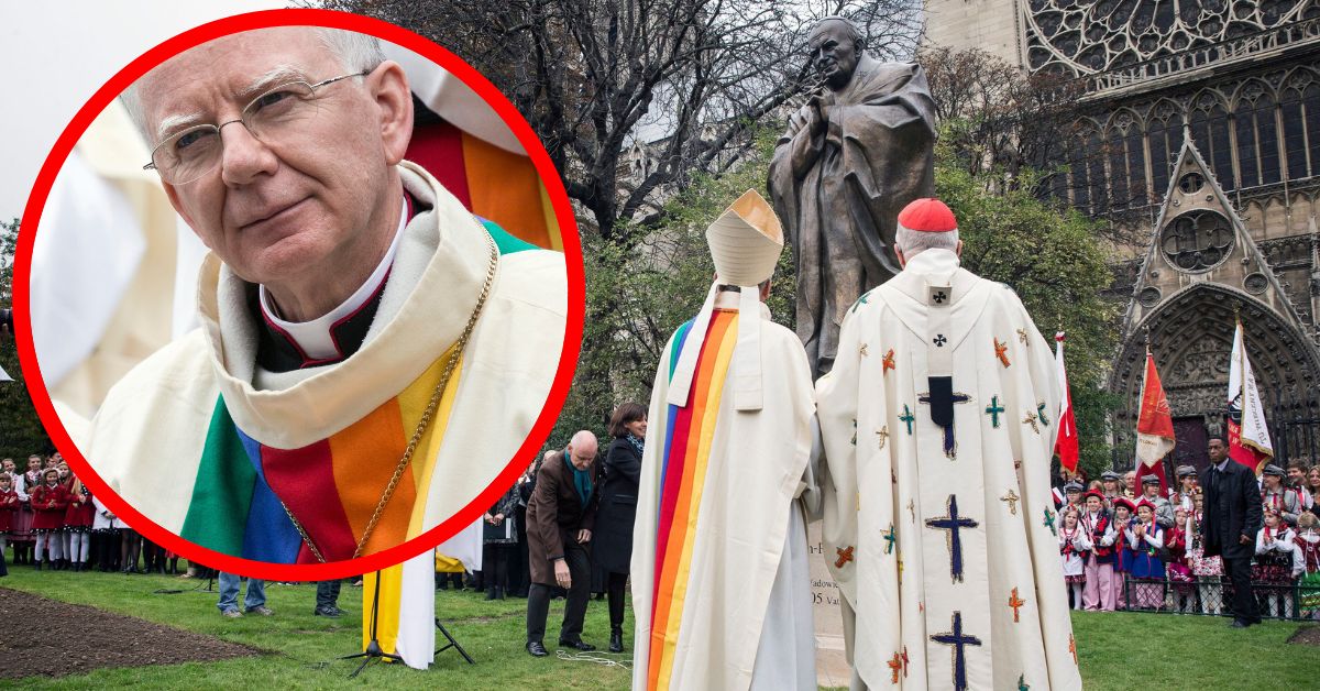 W 2014 roku abp Marek Jędraszewski wystąpił w ornacie z symbolem tęczy