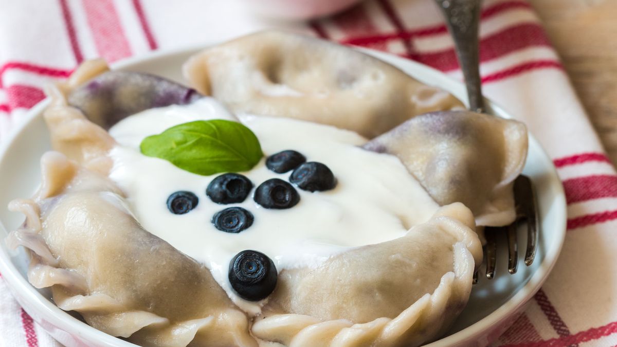 Pierogi z jagodami