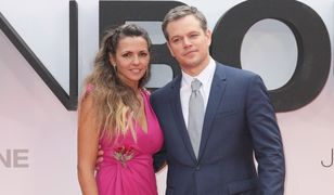 Matt Damon z piękną żoną na premierze filmu "Jason Bourne"