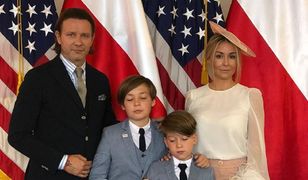 Małgosia Rozenek z mężem i dziećmi w ambasadzie USA. Złamała protokół