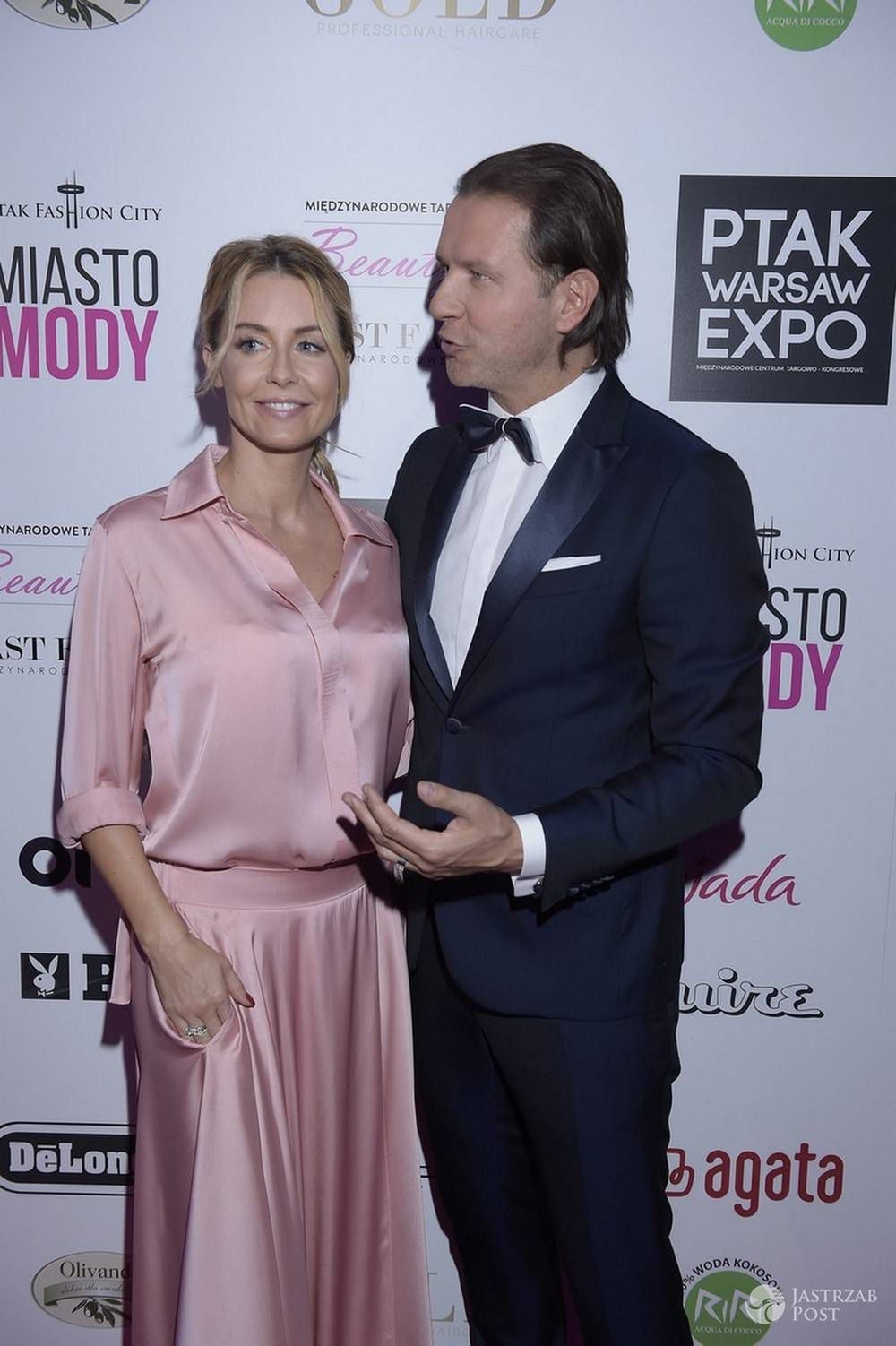 Radosław Majdan i Małgorzata Rozenek Warsaw Fashion Week 2016
