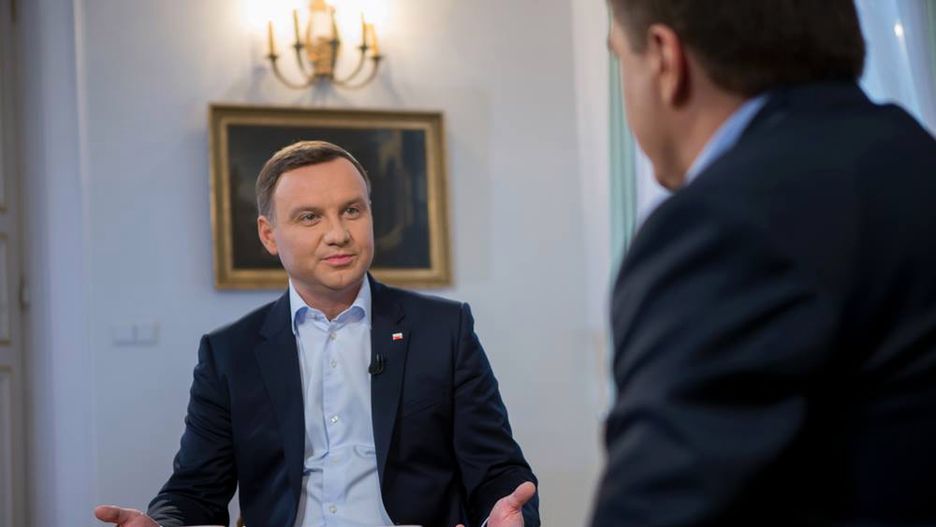Andrzej Duda udzieli wywiadu Bogdanowi Romanowskiemu.