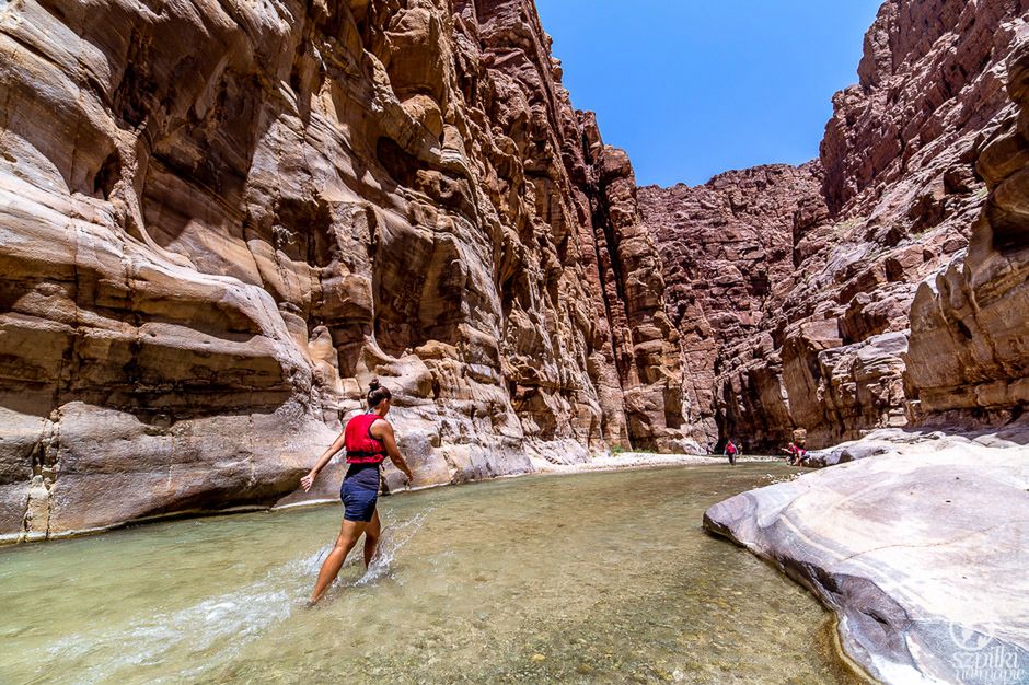 Jordania - kanioning w Wadi Mujib