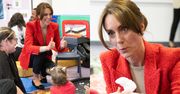 Rozpromieniona Kate Middleton odwiedziła ośrodek dla dzieci. Znów pokazała się w stylizacji Z SIECIÓWKI! (ZDJĘCIA)