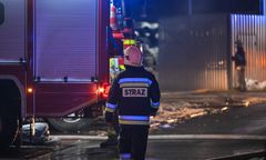 Wypadek na budowie. Runęła część hali